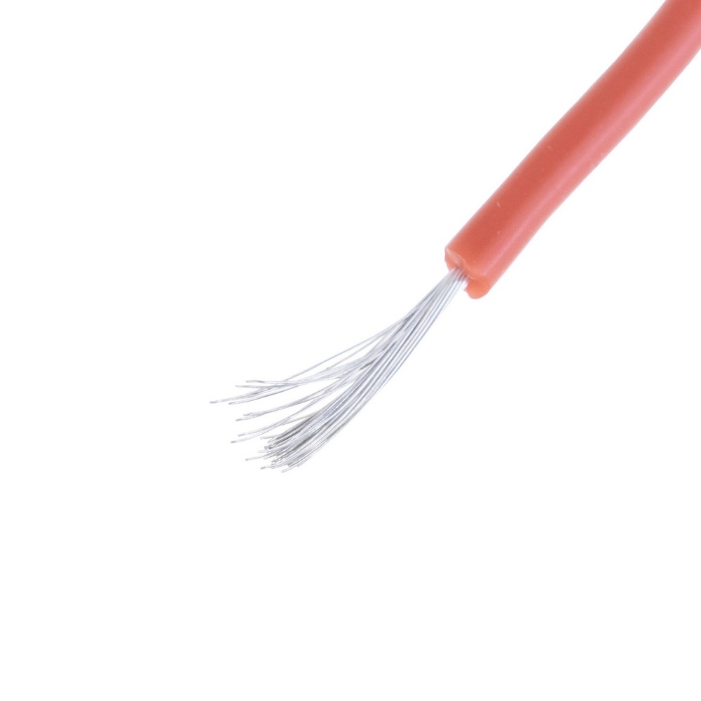 Силіконовий провід 24AWG (0.2mm²-40/0.08TS) коричневий