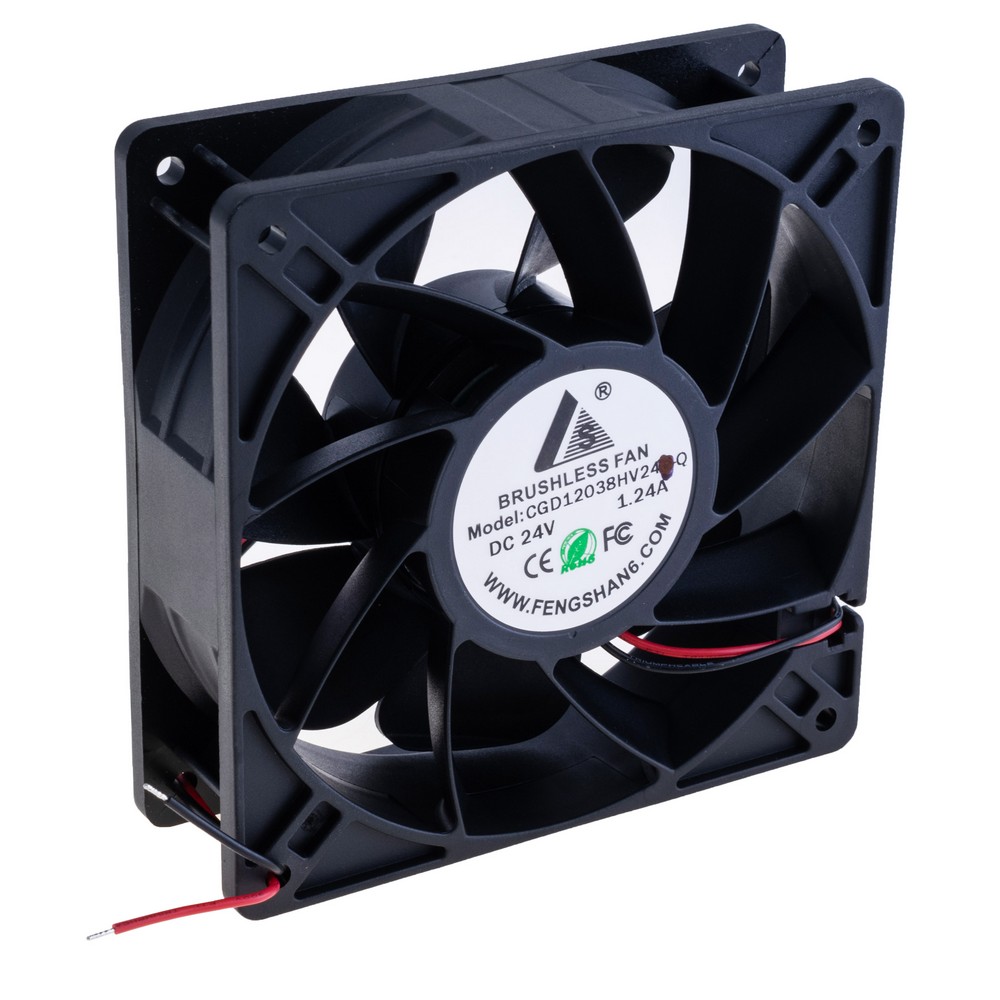Вентилятор 120x120x38 , 24VDC, CGD12038HV24-B-typeQ. Підшипник кульковий, на наліпці помилка. Вентилятор 120x120x38 , 24VDC, CGD12038HV24-B-typeQ. Підшипник кульковий, на наліпці помилка.
