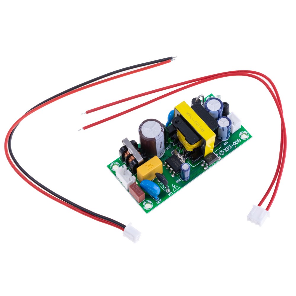 Драйвер для світлодіодів 24W без корпуса, DC 12V @ 2A, AC 110-240V, 75x35x24mm