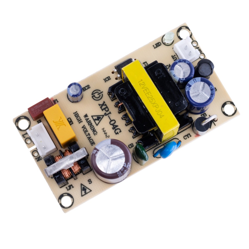 Драйвер для світлодіодів 24W без корпуса, DC 12V @ 2A, AC 180-240V, 70x38x24mm