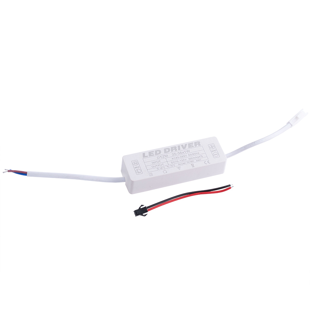 Драйвер для світлодіодів 25-36W в корпусі, 300mA ±5% @ DC 75-135V, AC 85-265Vx 100x33x20mm