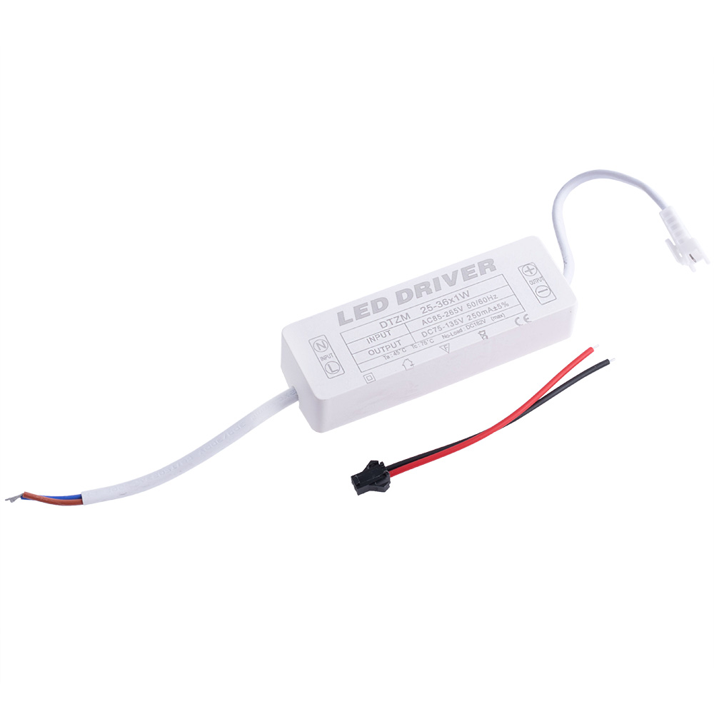Драйвер для світлодіодів 25-36W в корпусі, 250mA ±5% @ DC 75-126V, AC 85-265V, 100x33x20mm Драйвер для світлодіодів 25-36W в корпусі, 250mA ±5% @ DC 75-126V, AC 85-265V, 100x33x20mm