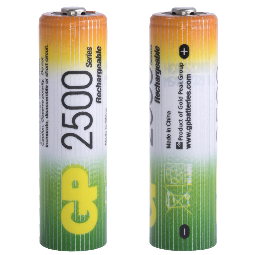 NiMH 2500mAh, 1,2V, AA GP Batteries, нікель-метал-гідридний акумулятор 250AAHC-UC2