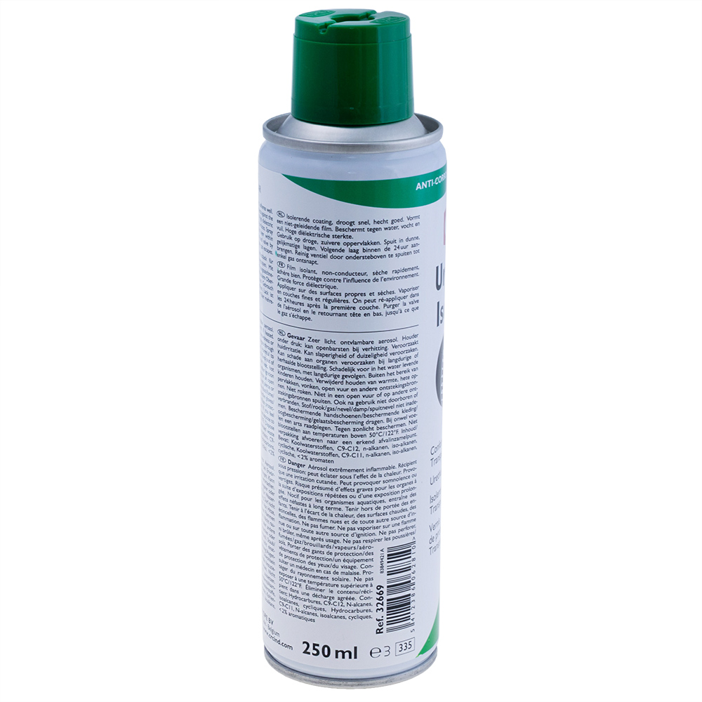 Захисний лак на основі уретану для електронних компонентів 250мл. URETHANE ISOLATION CLEAR 250ML CRC