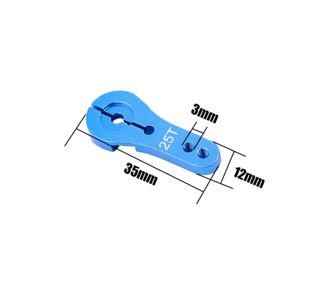 Важіль для серво 25T Servo motor Arm Blue