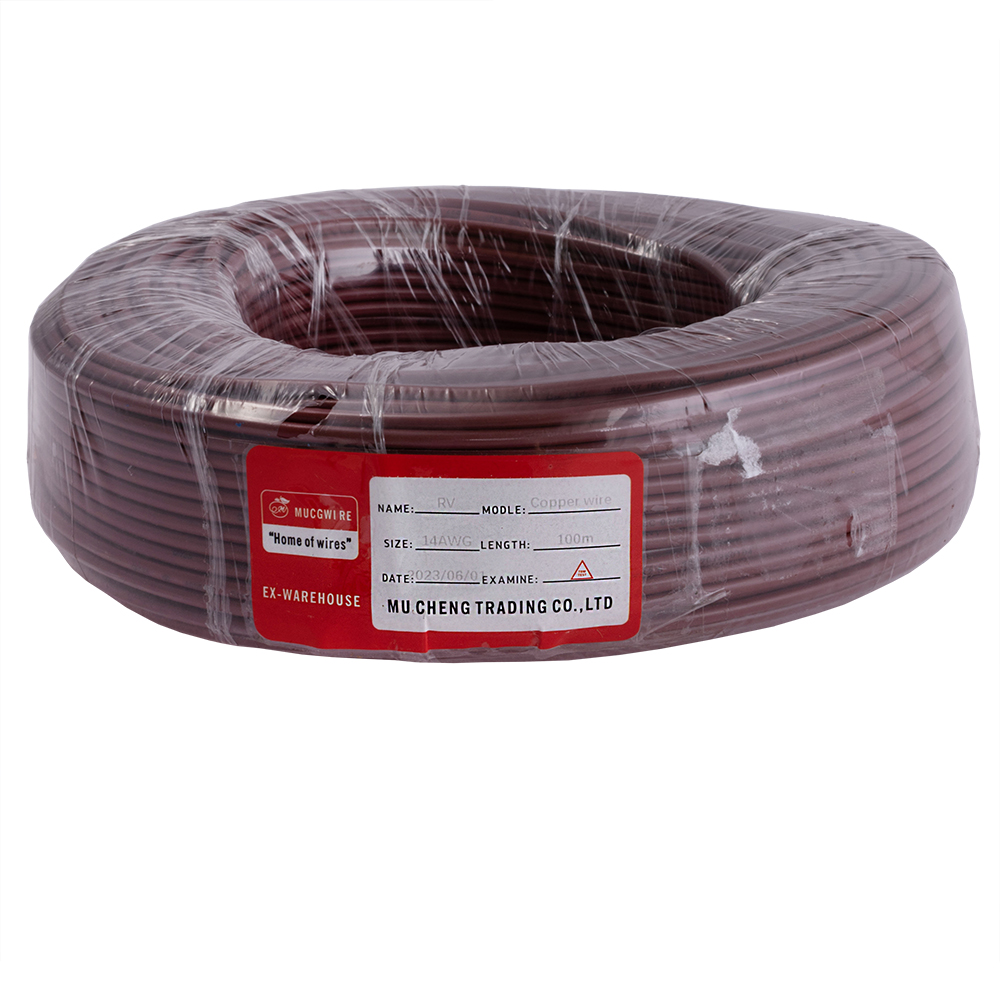 Провід багатожильний 2.5mm² (14AWG/77xD0.20мм, мідь, PVC), коричневий