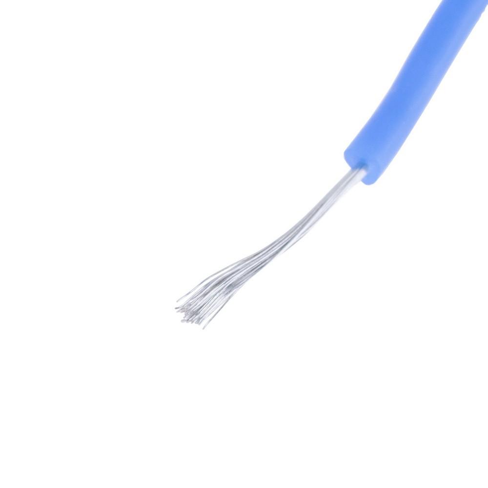 Силіконовий провід 26AWG (0.15mm²-30/0.08TS) синій