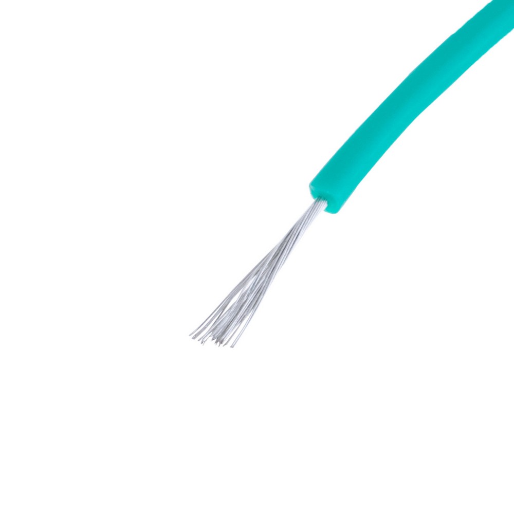 Силіконовий провід 26AWG (0.15mm²-30/0.08TS) зелений Силіконовий провід 26AWG (0.15mm²-30/0.08TS) зелений