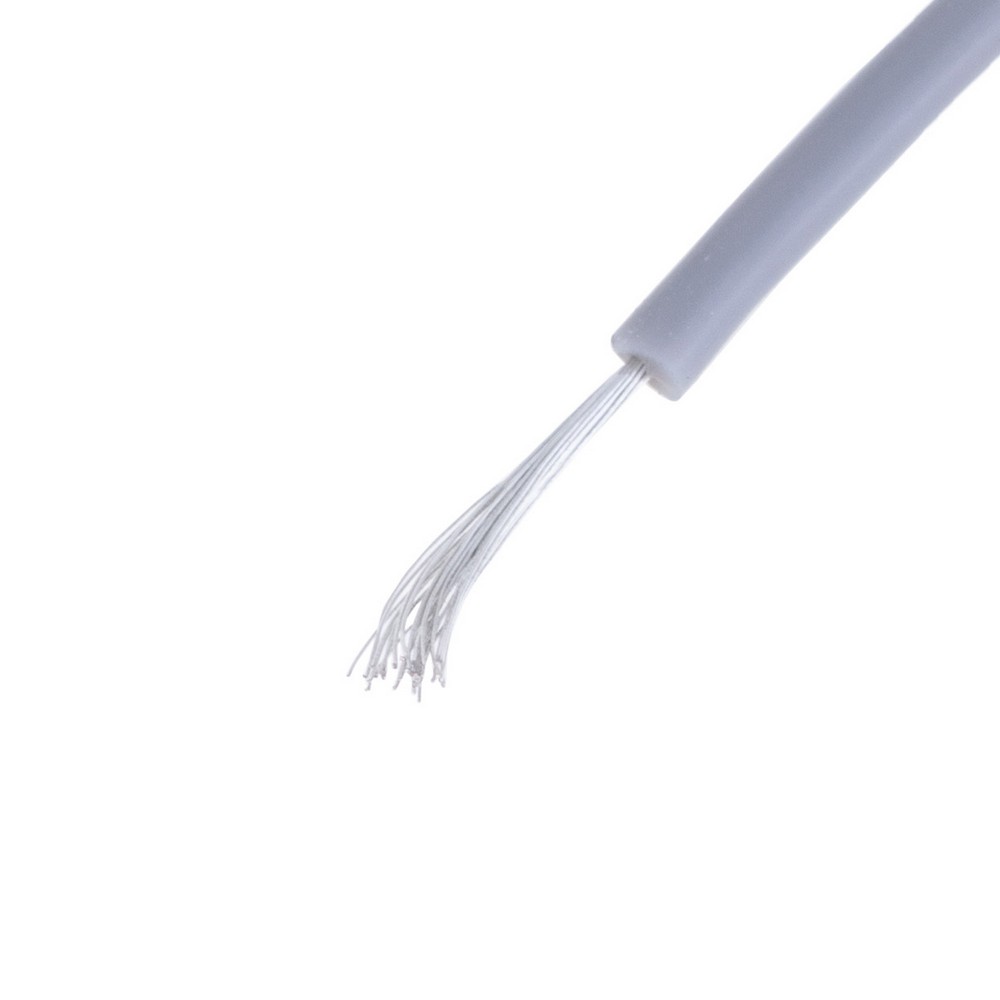 Силіконовий провід 26AWG (0.15mm²-30/0.08TS) сірий