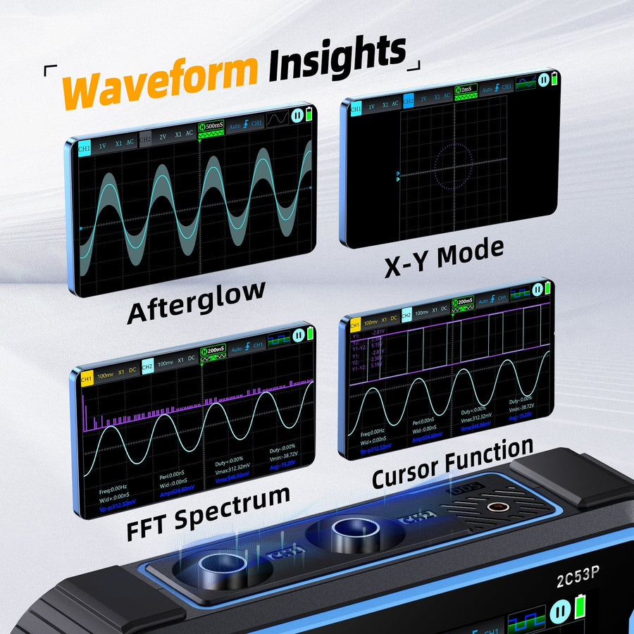 Двоканальний цифровий осцилограф 2C53P Tablet 3 In 1 Oscilloscope