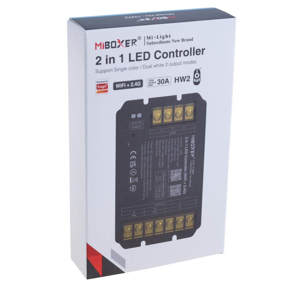 Контролер світлодіодних стрічок 2в1 WiFi+2.4GHz, HW2