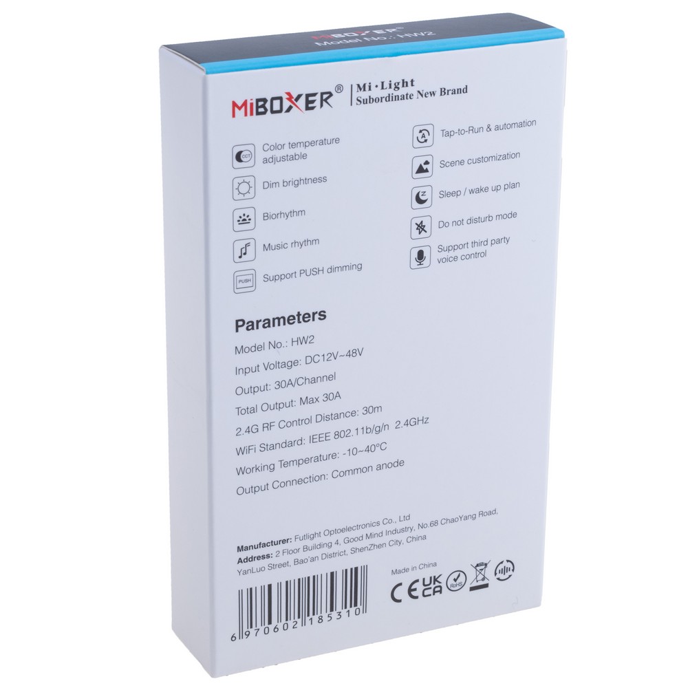 Контролер світлодіодних стрічок 2в1 WiFi+2.4GHz, HW2