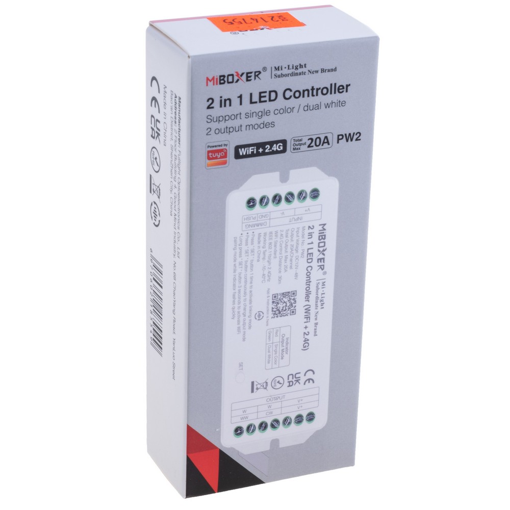 Контролер світлодіодних стрічок 2в1 WiFi+2.4G, PW2