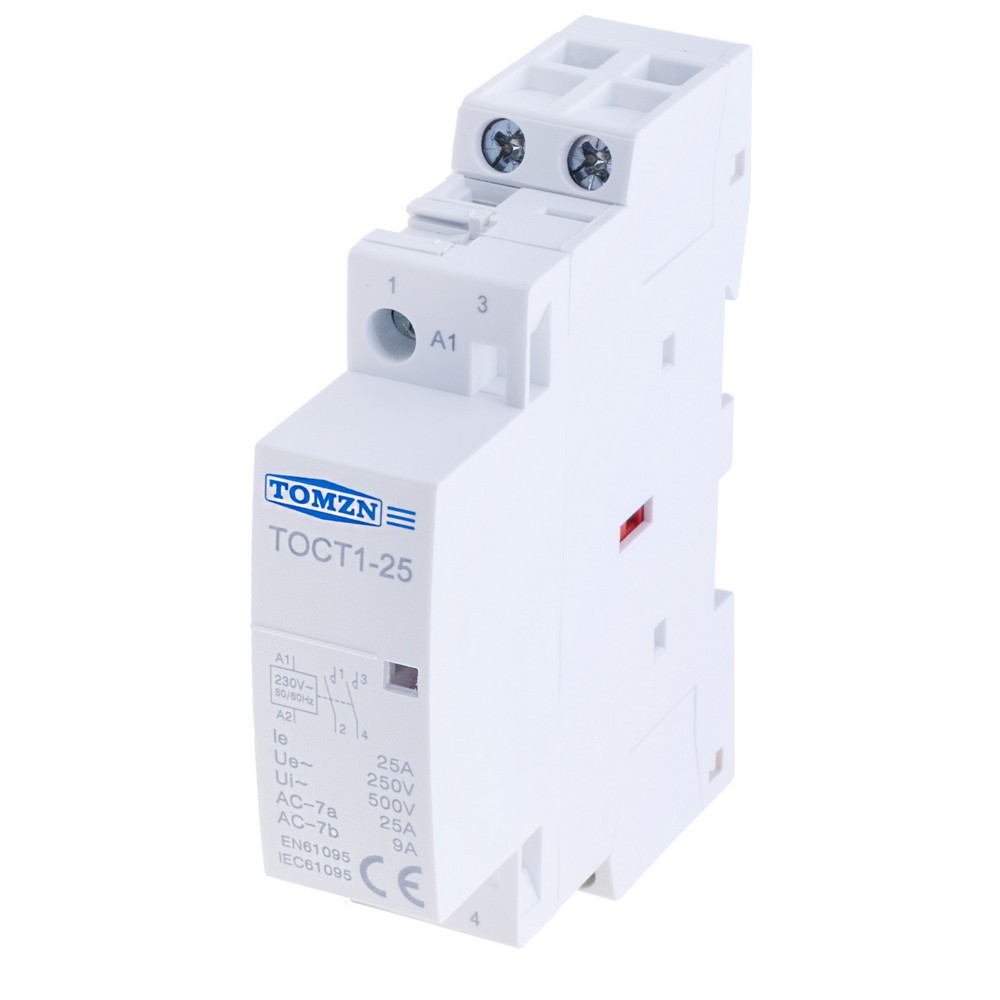 Контактор двополюсний 2P 220V 25A 2NO, TOCT1 25A 2NO