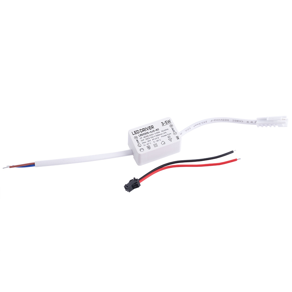 Драйвер для світлодіодів 3-5W в корпусі, 300mA ±5% @ DC 9-18V, AC 85-265V, 40x26x19mm Драйвер для світлодіодів 3-5W в корпусі, 300mA ±5% @ DC 9-18V, AC 85-265V, 40x26x19mm