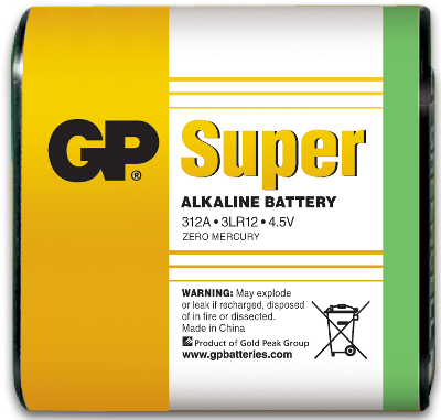 Батарейка 3LR12 лужна 4,5V 1шт. GP Batteries 3LR12 U1