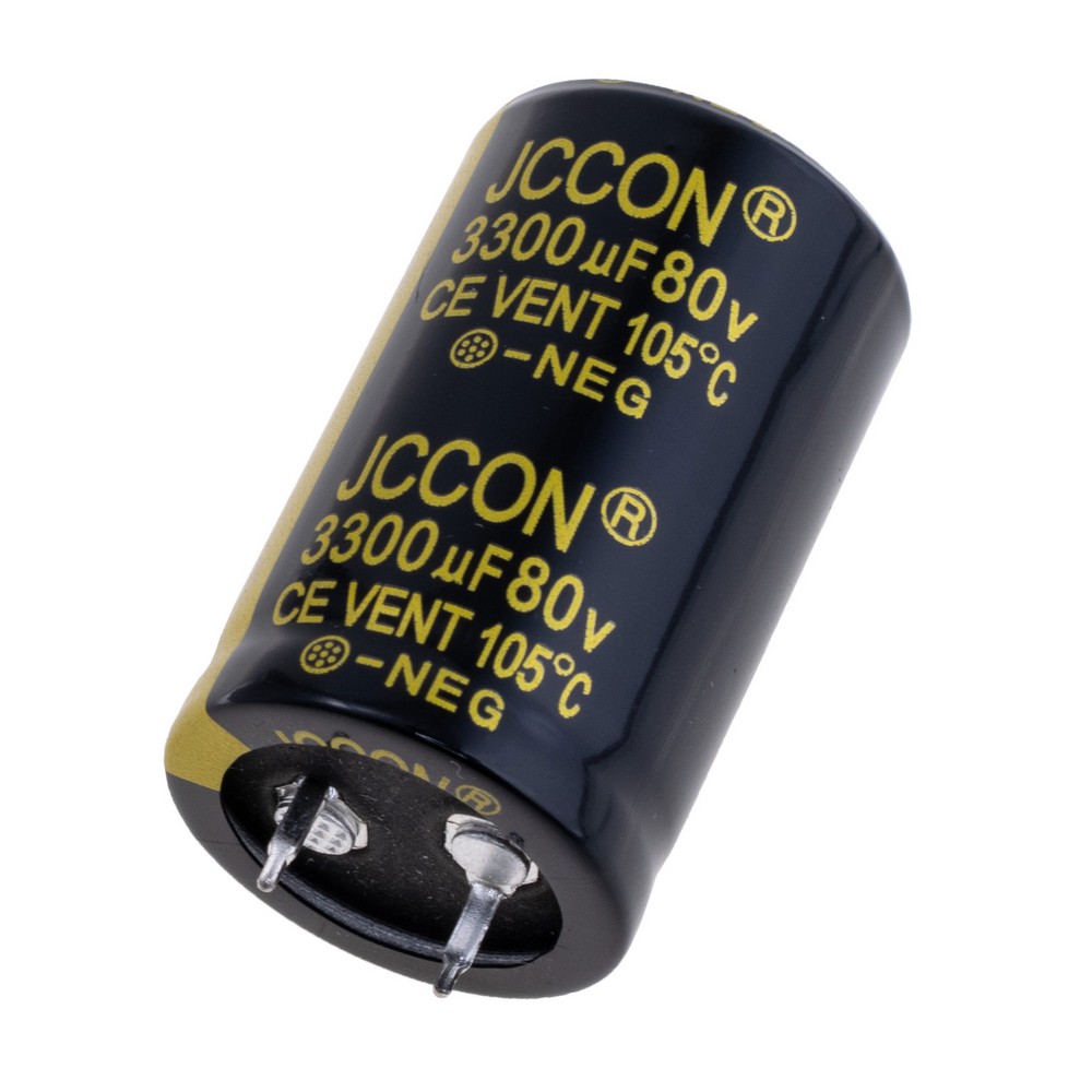 3300uF 80V 20% 25x40mm (електролітичний конденсатор) JCCON