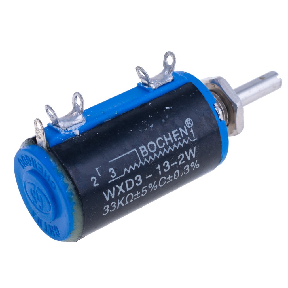 Багатооборотний потенціометр дротовий 33 kOhm, WXD3-13-2W-33K Ohm
