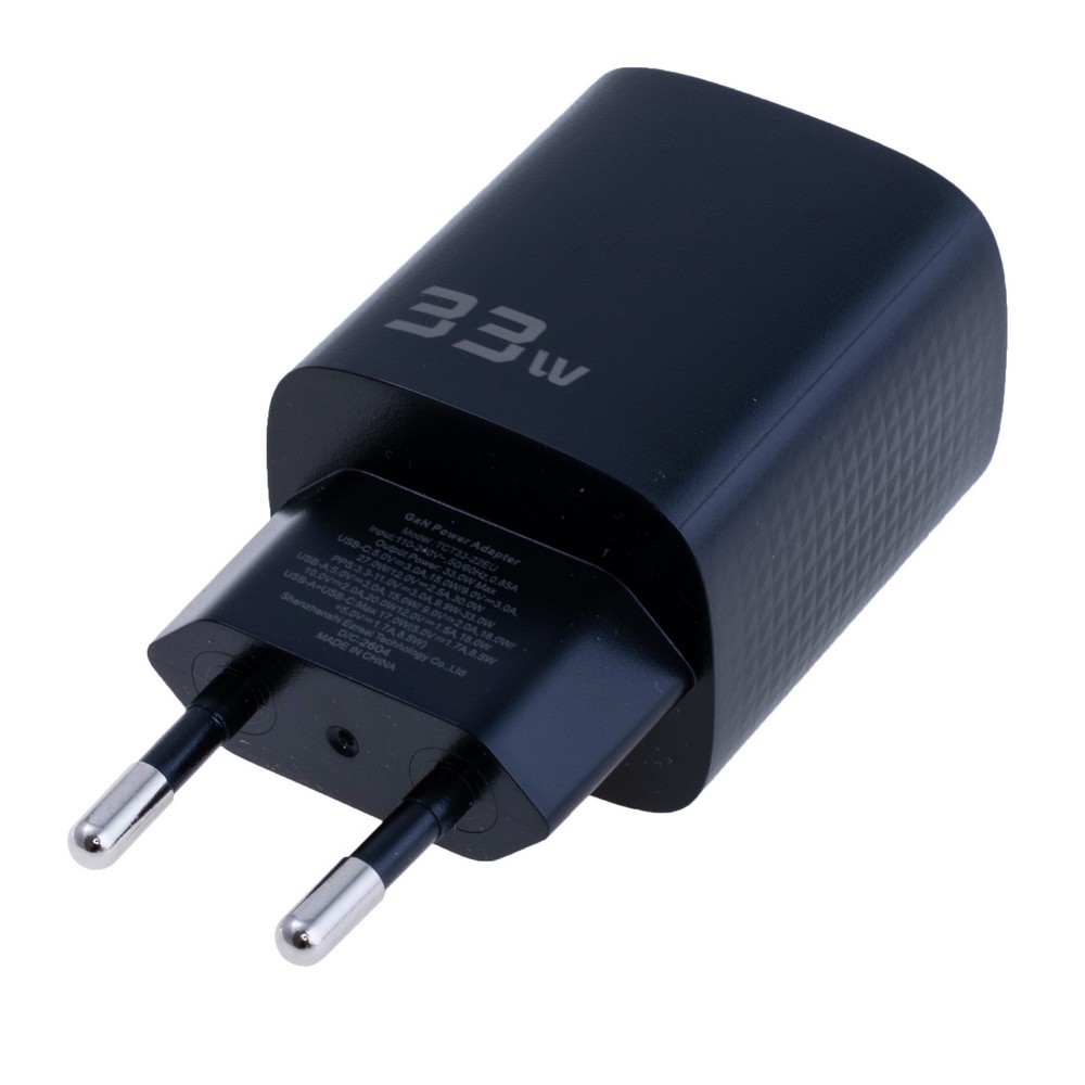 Зарядний пристрій 33W, TCT33A-XR01 Black Зарядний пристрій 33W, TCT33A-XR01 Black