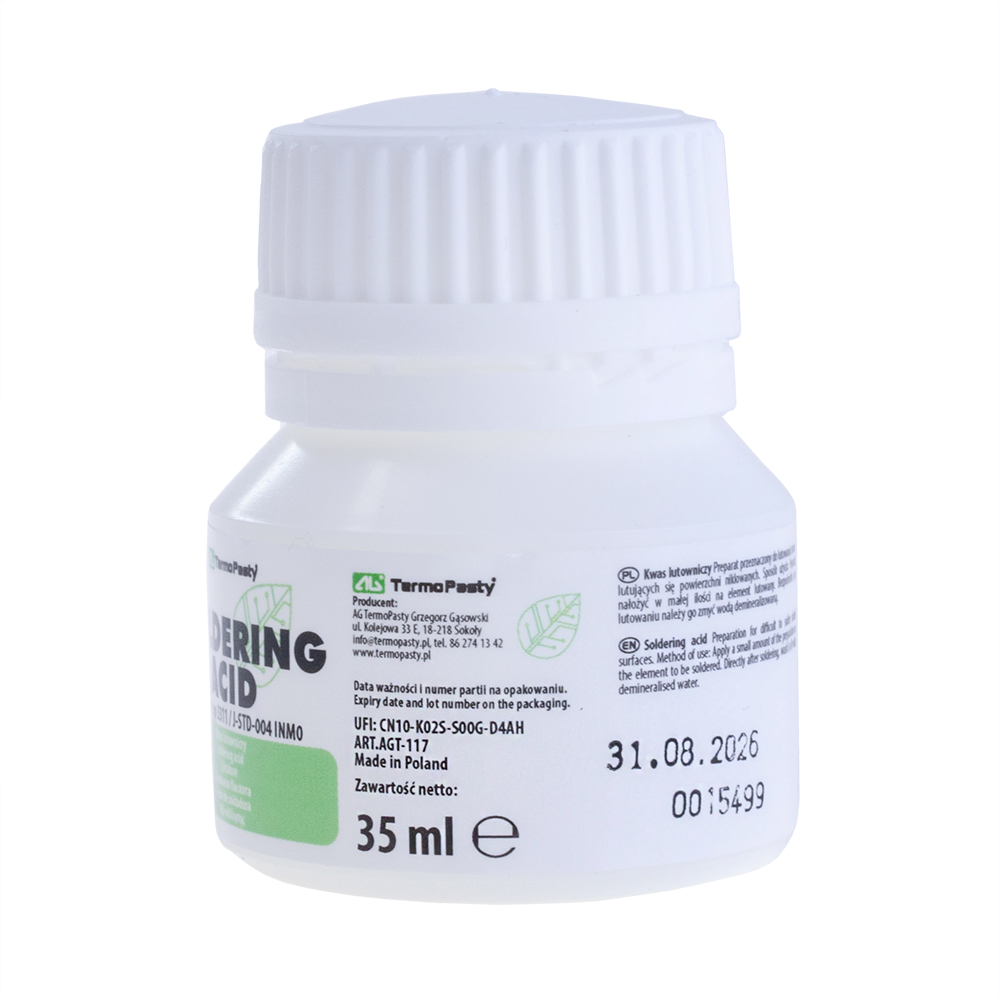 Паяльна кислота 35мл (AGT-117) (SOLDER-ACID-35)