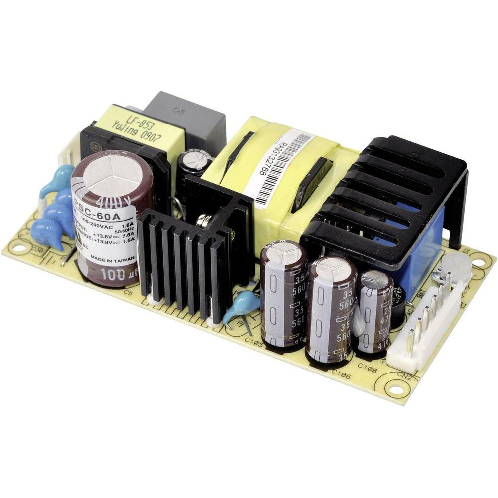 Блок живлення що вбудовується відкритий 60W 13,8V PSC-60A