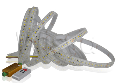 HH-SW120F110W12-ADJ (Wisva) регул.температура белого, 120led3528/м(12В, 9.6Вт/м), IP65, белая подложка, 5м/катушка