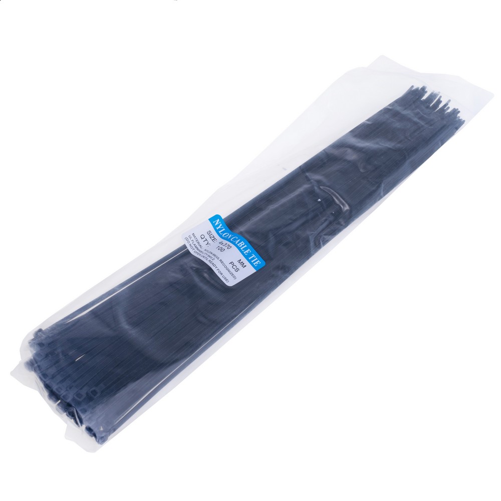 Кабельна стяжка 4x370мм 100шт.