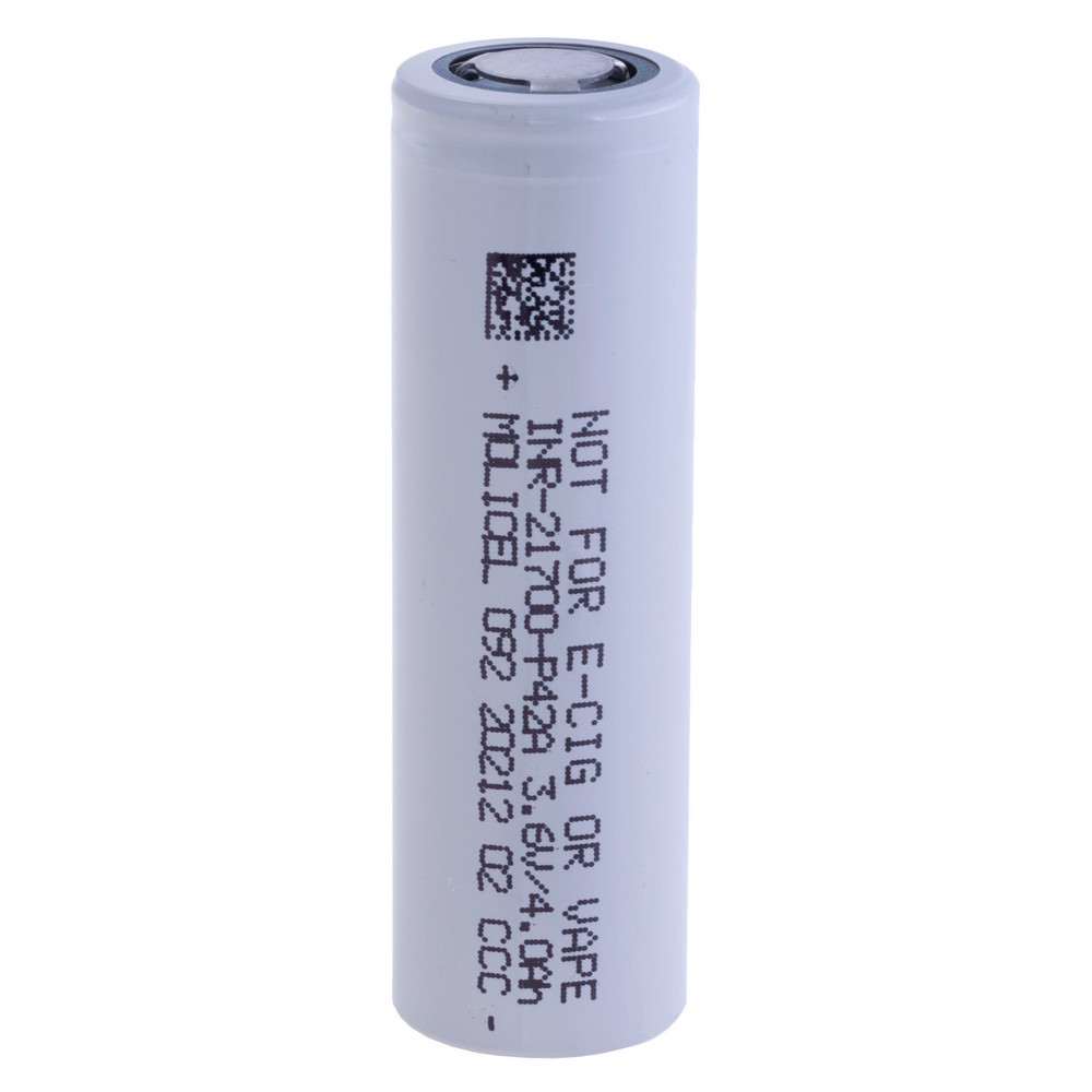 Li-Ion 4200mAh, 3.6V, 35A, 21700 (Molicel) літій-іонний акумулятор INR21700 P42A Grade A