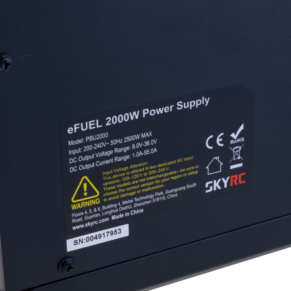 Лабораторний блок живлення 36V/55A, eFUEL 2000W Лабораторний блок живлення 36V/55A, eFUEL 2000W