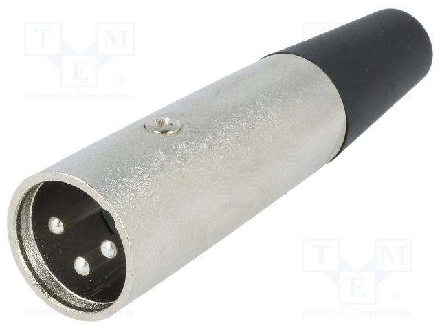 XLR-3W-2 ( Вилка; XLR; "папа"; PIN:3; прямой; на провод )