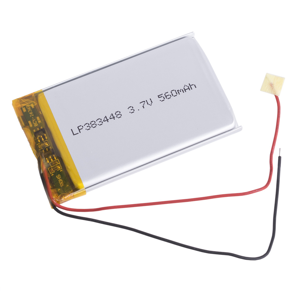 LiPo 560 mAh, 3,7V, 3,8x34x48мм LiPower акумулятор літій-полімерний LP383448