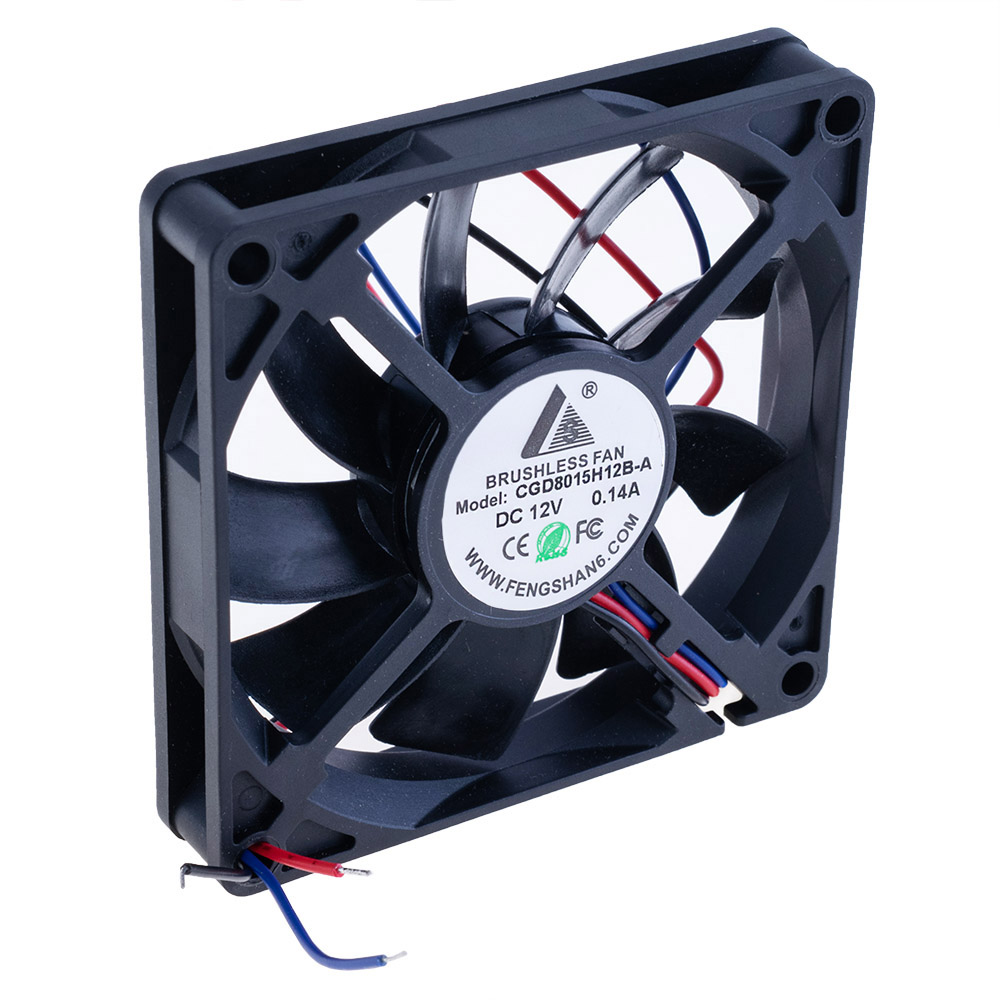 Вентилятор 80x80x15, 12VDC, 3 проводи, CGD8015H12B-A-PWM 3wire CGFAN