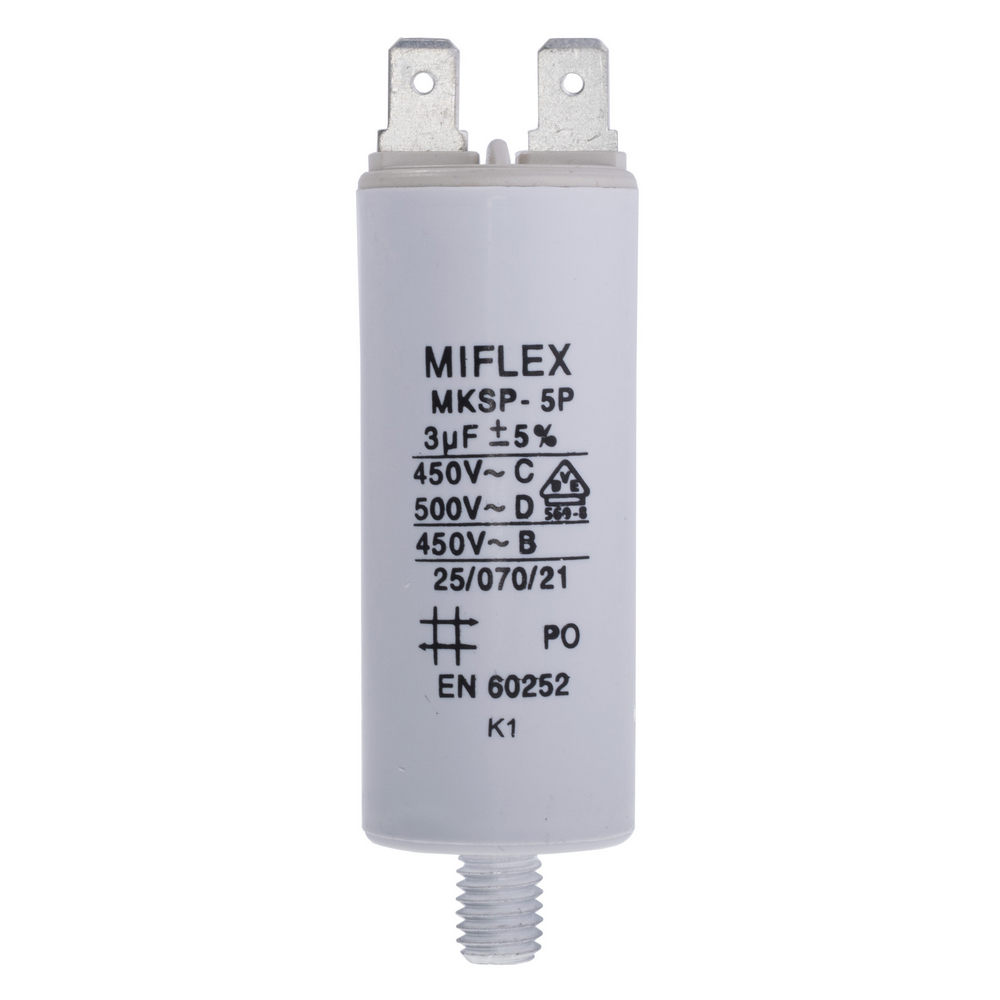 3uF 425VAC; Ø25x58mm; -25÷70°C; ±10%; 10000h (I15KV530K-B)