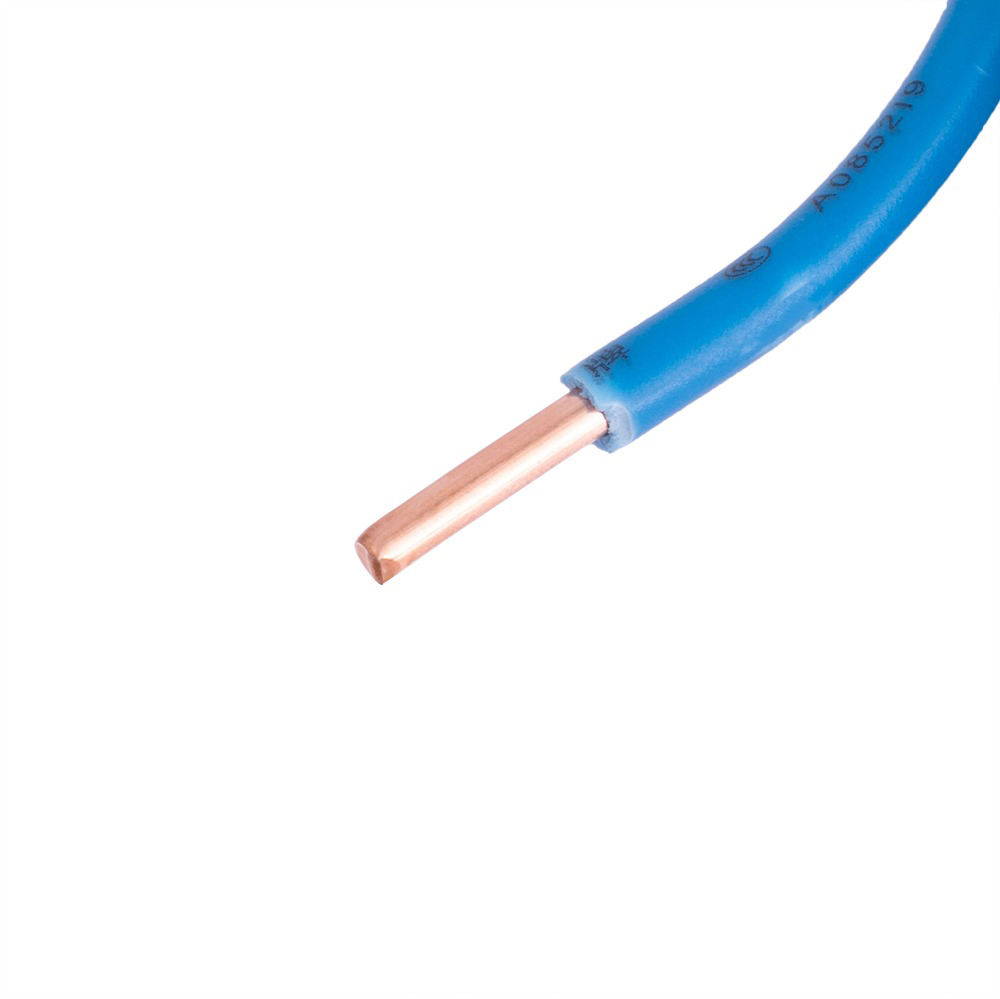 Провід одножильний 4.0mm² (12AWG/D2.25мм, мідь, PVC), синій