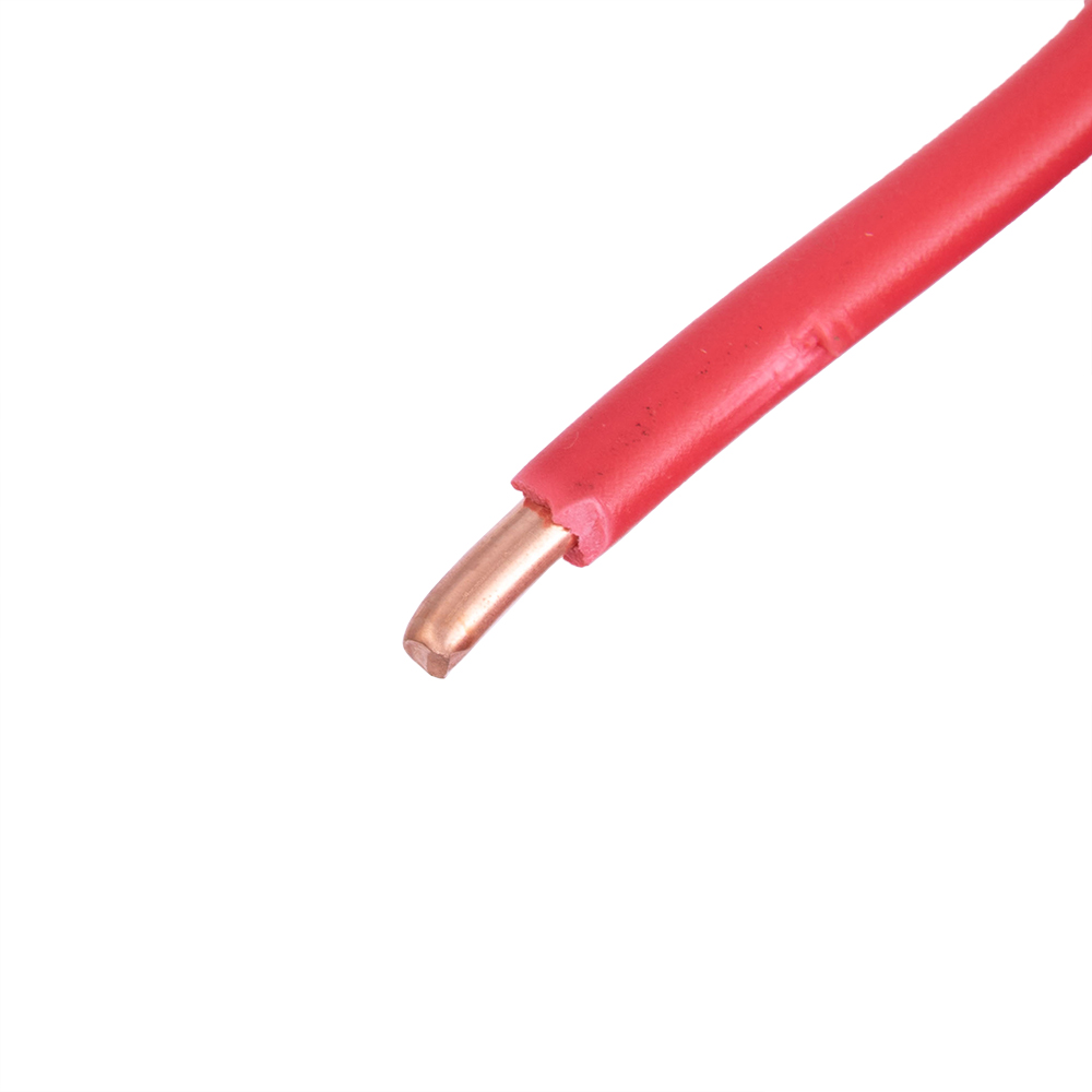 Провід одножильний 4.0mm² (12AWG/D2.25мм, мідь, PVC), червоний