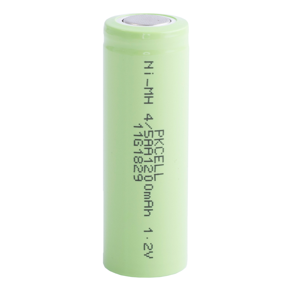 NiMH 1200mAh, 1,2V, 4/5AA PKCELL, нікель-метал-гідридний акумулятор flat cap