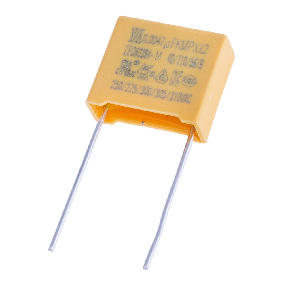 MPX 4,7nF 275VAC K(±10%), P=10mm, 5x11x13mm X2-472K275VACC2-1 YY-конденсатор плівковий