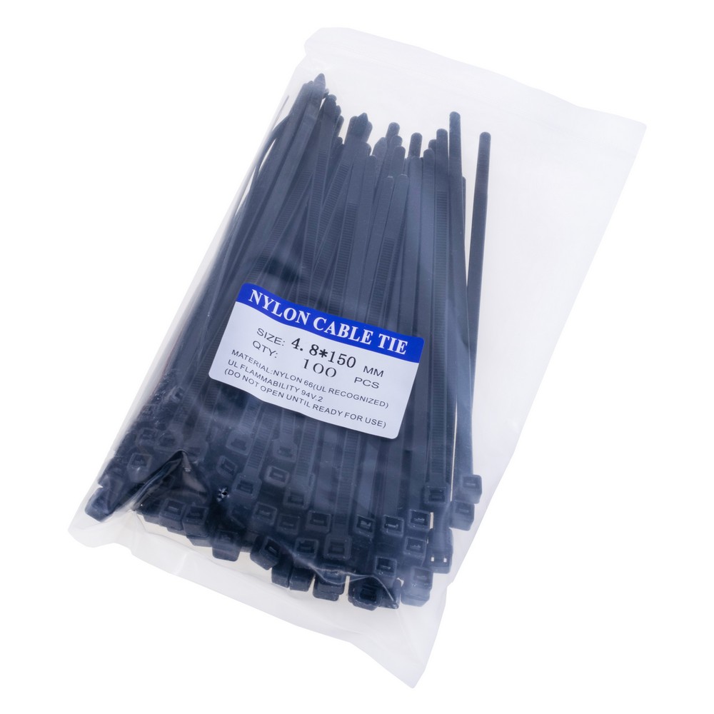 Кабельна стяжка 4,8x150мм 100шт.