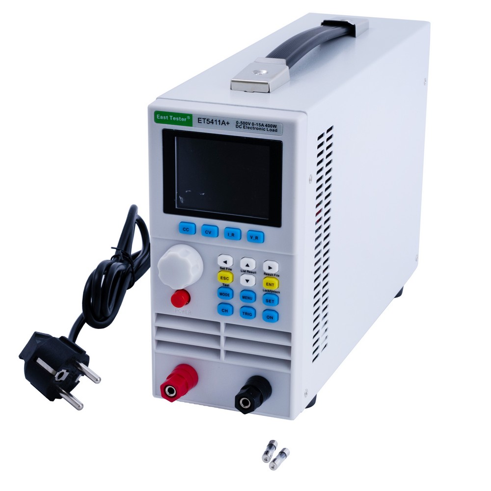 Одноканальне електронне навантаження постійного струму 400W, 500V, ET5411A+