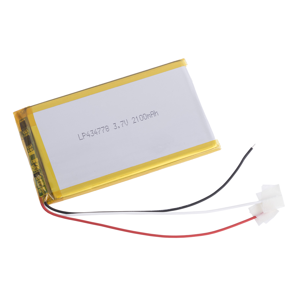 LiPo 2100 mAh, 3,7V, 4,3x47x78мм LiPower акумулятор літій-полімерний LP434778