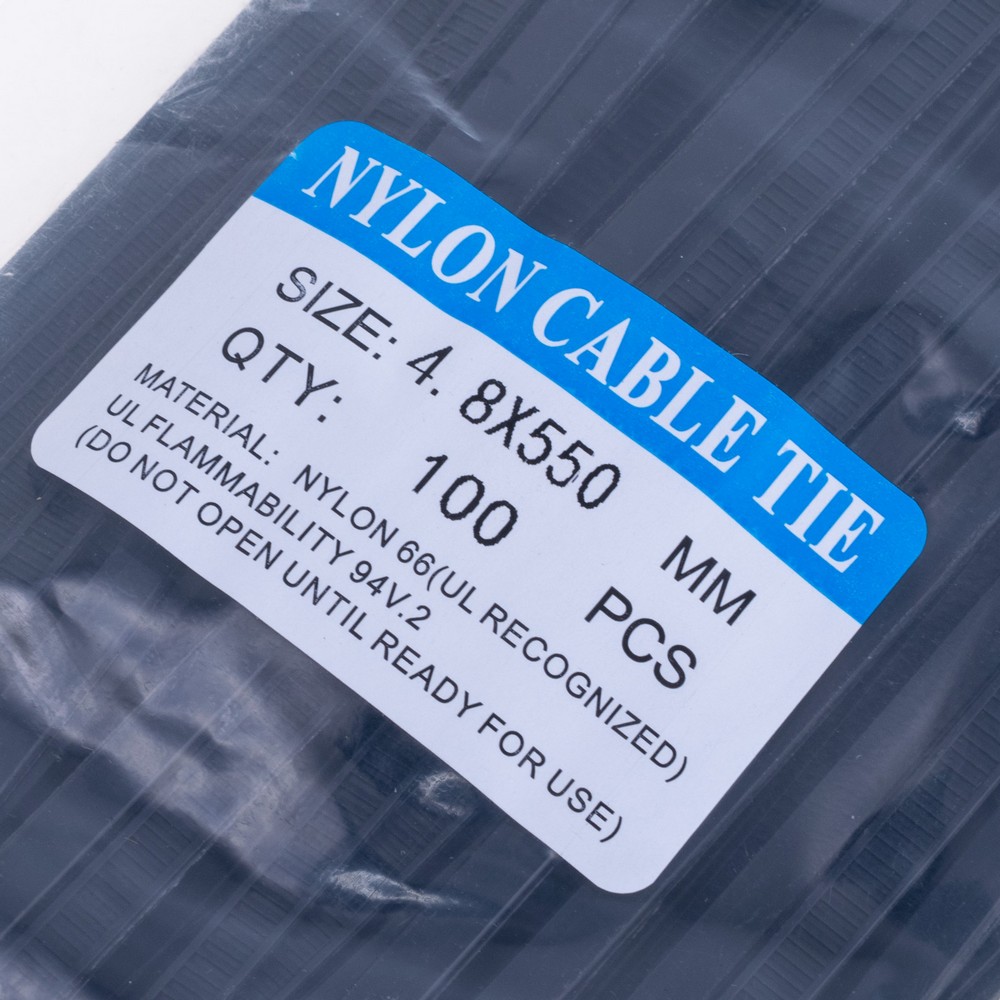 Кабельна стяжка 4,8x550мм 100шт. Кабельна стяжка 4,8x550мм 100шт.