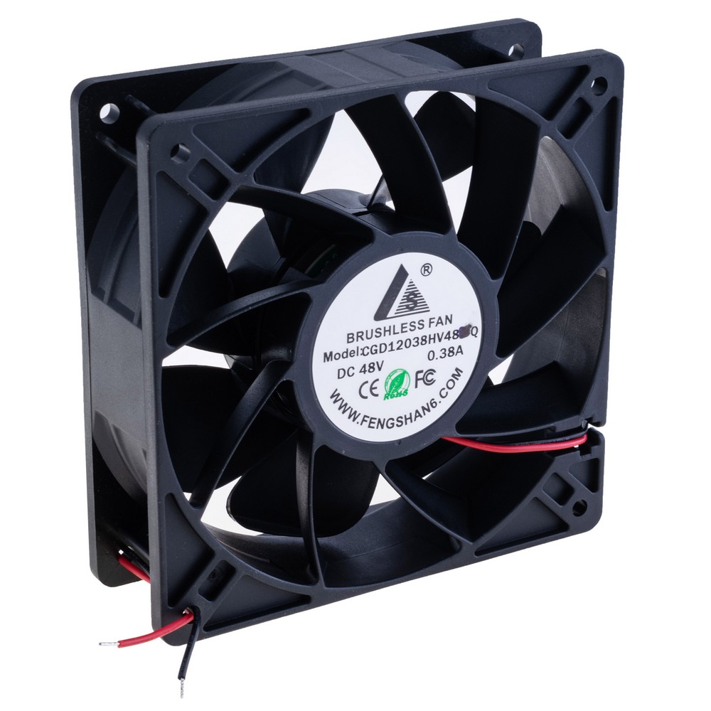 Вентилятор 120x120x38 , 48VDC, CGD12038HV48-B-type-Q. Підшипник кульковий, на наліпці помилка. Вентилятор 120x120x38 , 48VDC, CGD12038HV48-B-type-Q. Підшипник кульковий, на наліпці помилка.