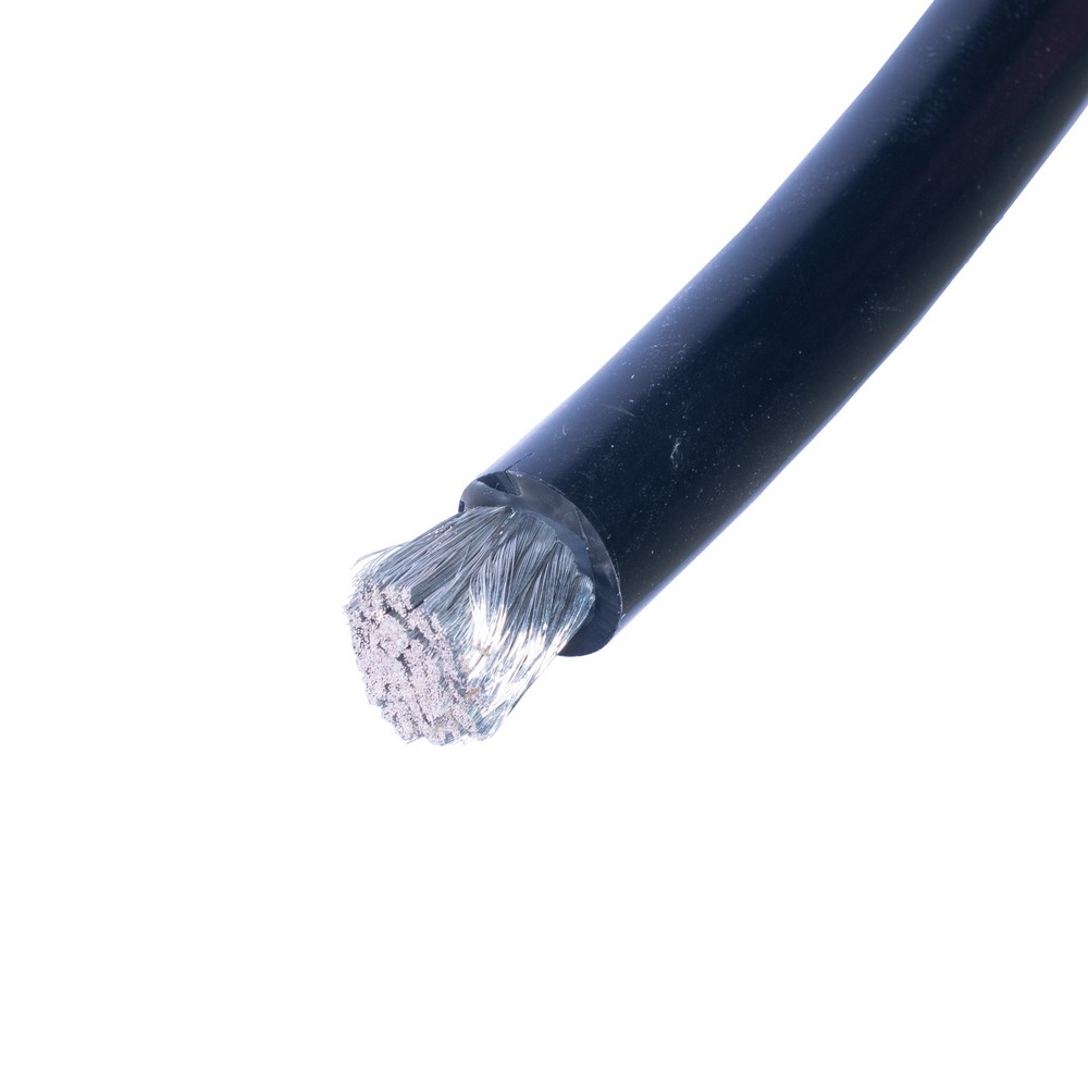 Силіконовий провід 4AWG (25mm²5000/0.08TS) чорний Силіконовий провід 4AWG (25mm²5000/0.08TS) чорний