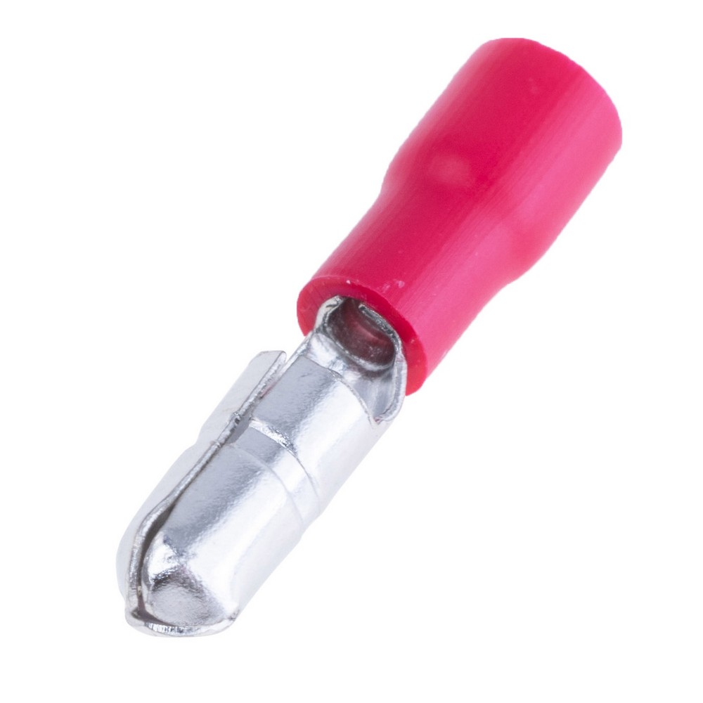 Кабельний наконечник 4мм червоний на провід 1,5 mm², MPD1.25-156 Red
