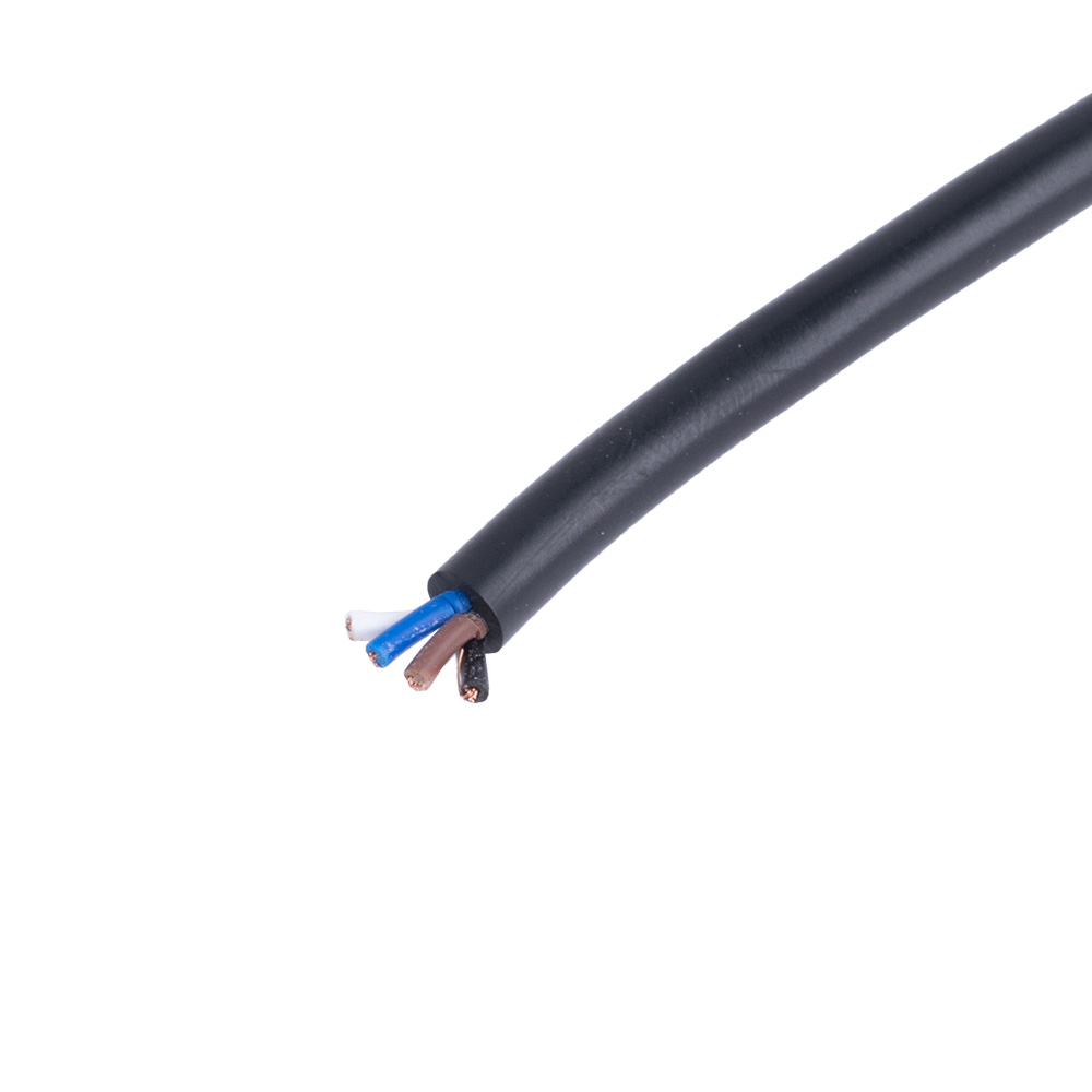 Провід живлення круглий 4-жильний 24AWG (PVC, 16/0.14/AS) коричневий+синій+чорний+білий