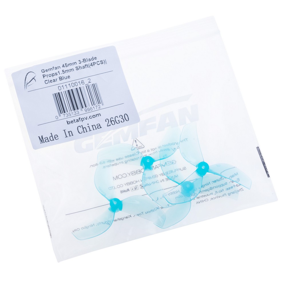 Пропелери 4шт Gemfan 45mm 3-Blade для Meteor75 Pro Пропелери 4шт Gemfan 45mm 3-Blade для Meteor75 Pro