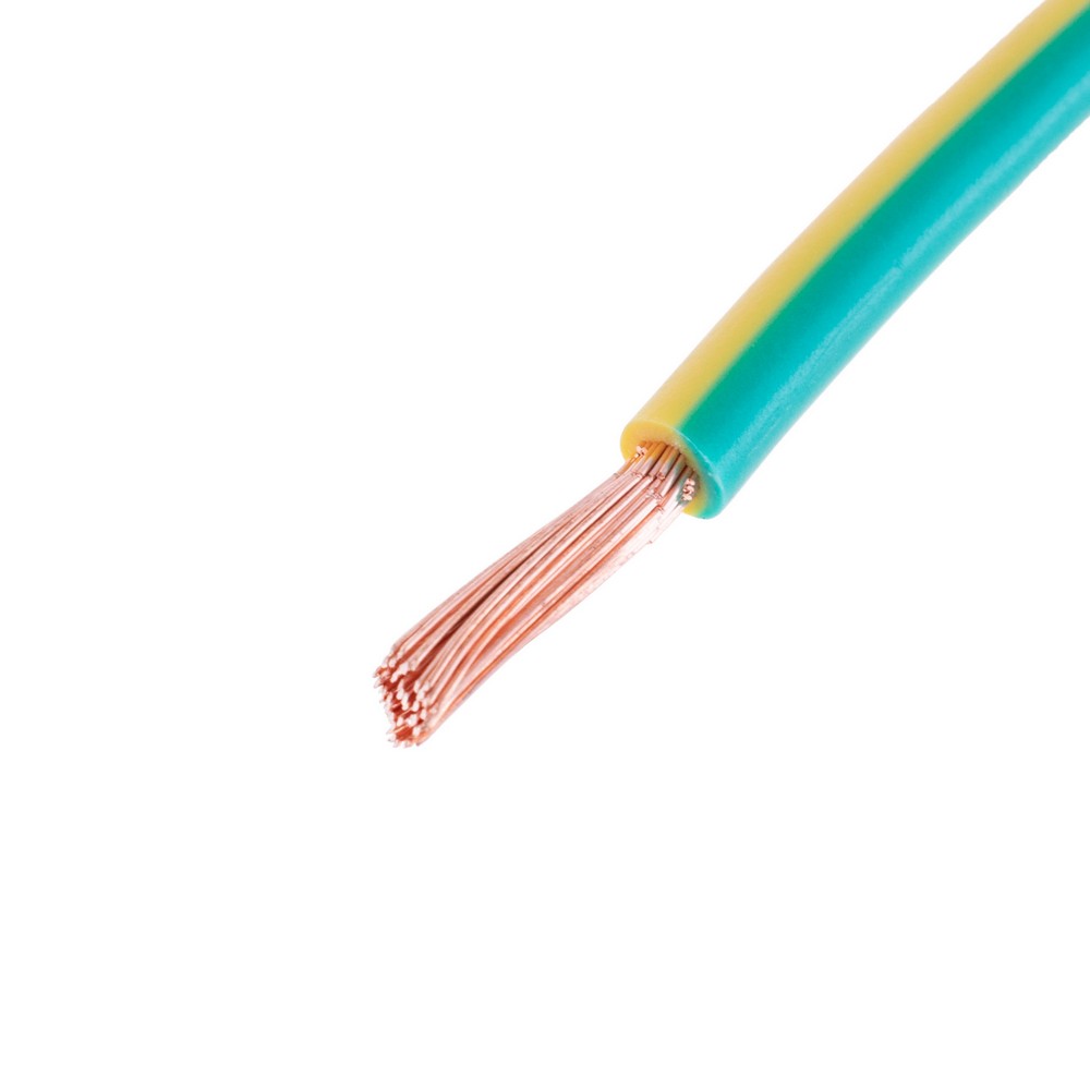 Провід багатожильний 4mm² (12AWG, 56xD0.29mm) жовто-зелений