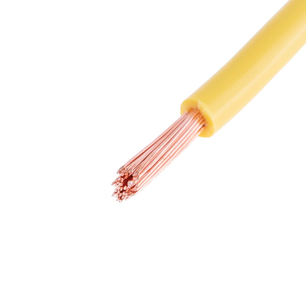 Провід багатожильний 4mm² (12AWG, 56xD0.29mm) жовтий