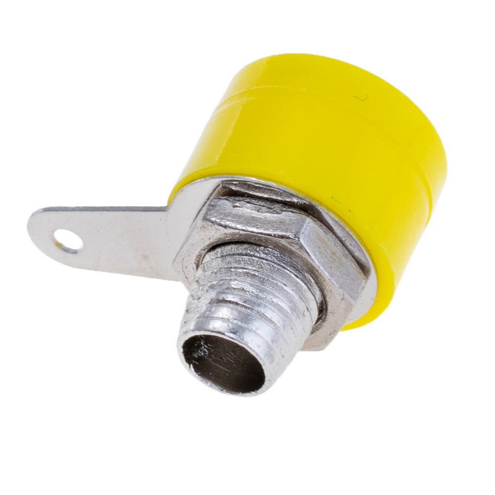 Гніздо банан 4мм, жовте, Banana Jack CZ2 Yellow Гніздо банан 4мм, жовте, Banana Jack CZ2 Yellow