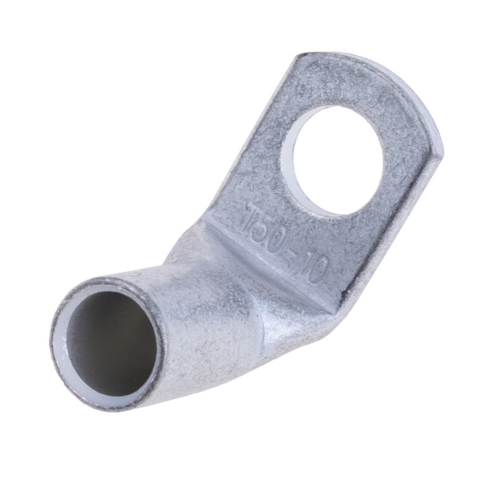 Кабельний наконечник кільцевий, кутовий, луджена мідь на провід 50 mm², M10, LT50-10 Кабельний наконечник кільцевий, кутовий, луджена мідь на провід 50 mm², M10, LT50-10